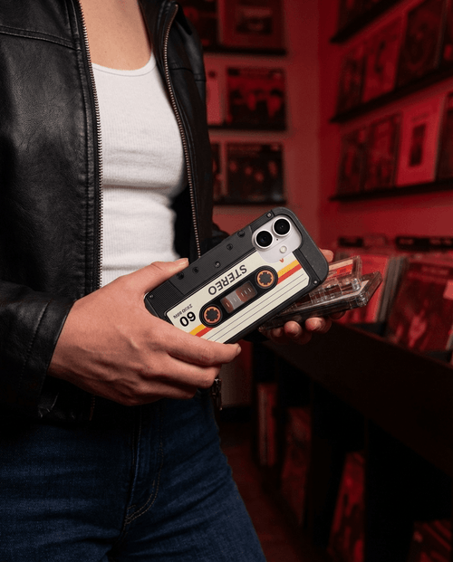 Black Cassette iPhone 17 Pro Max Case