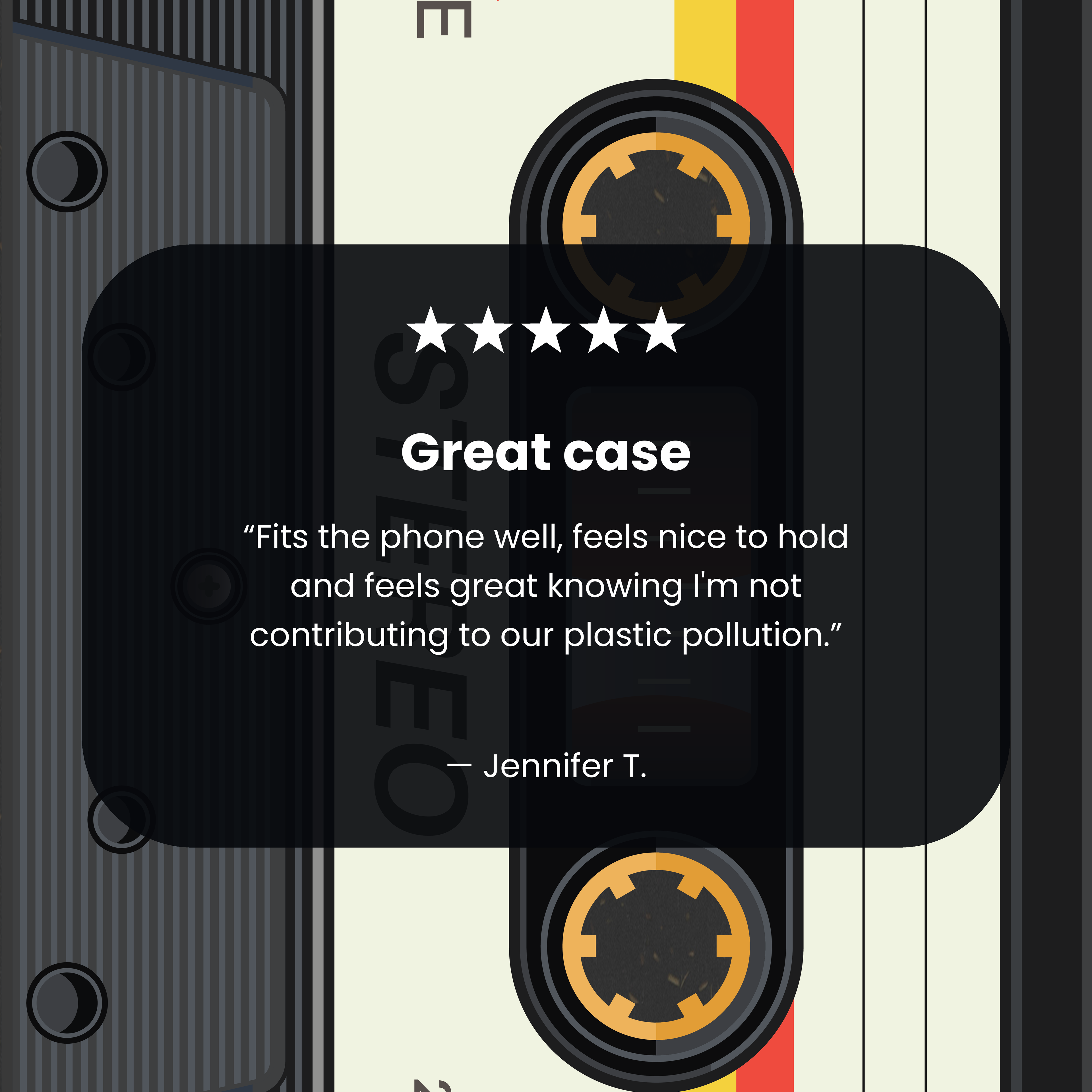 Black Cassette iPhone 17 Pro Max Case