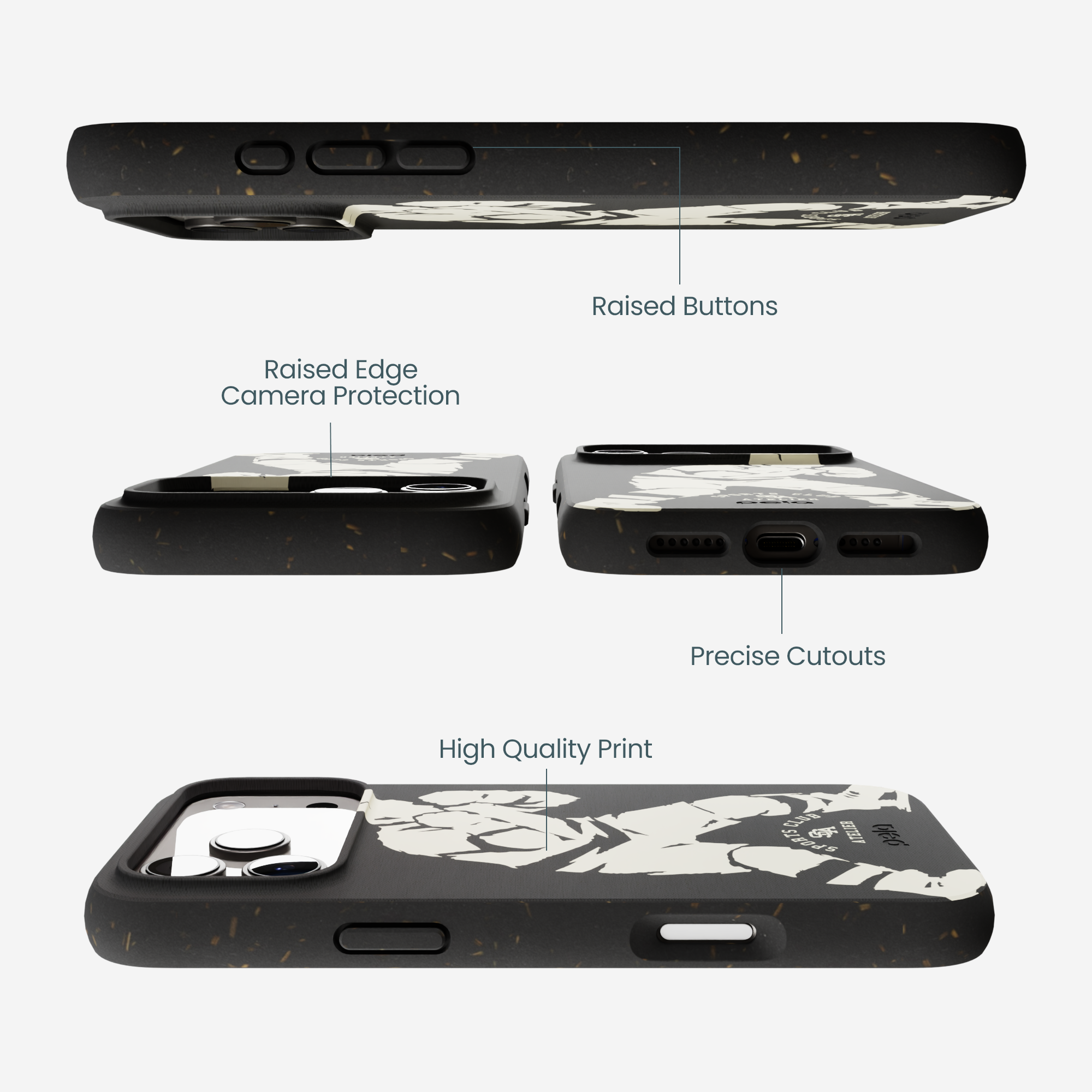 Black Drop The Gloves iPhone 17 Pro Max Case