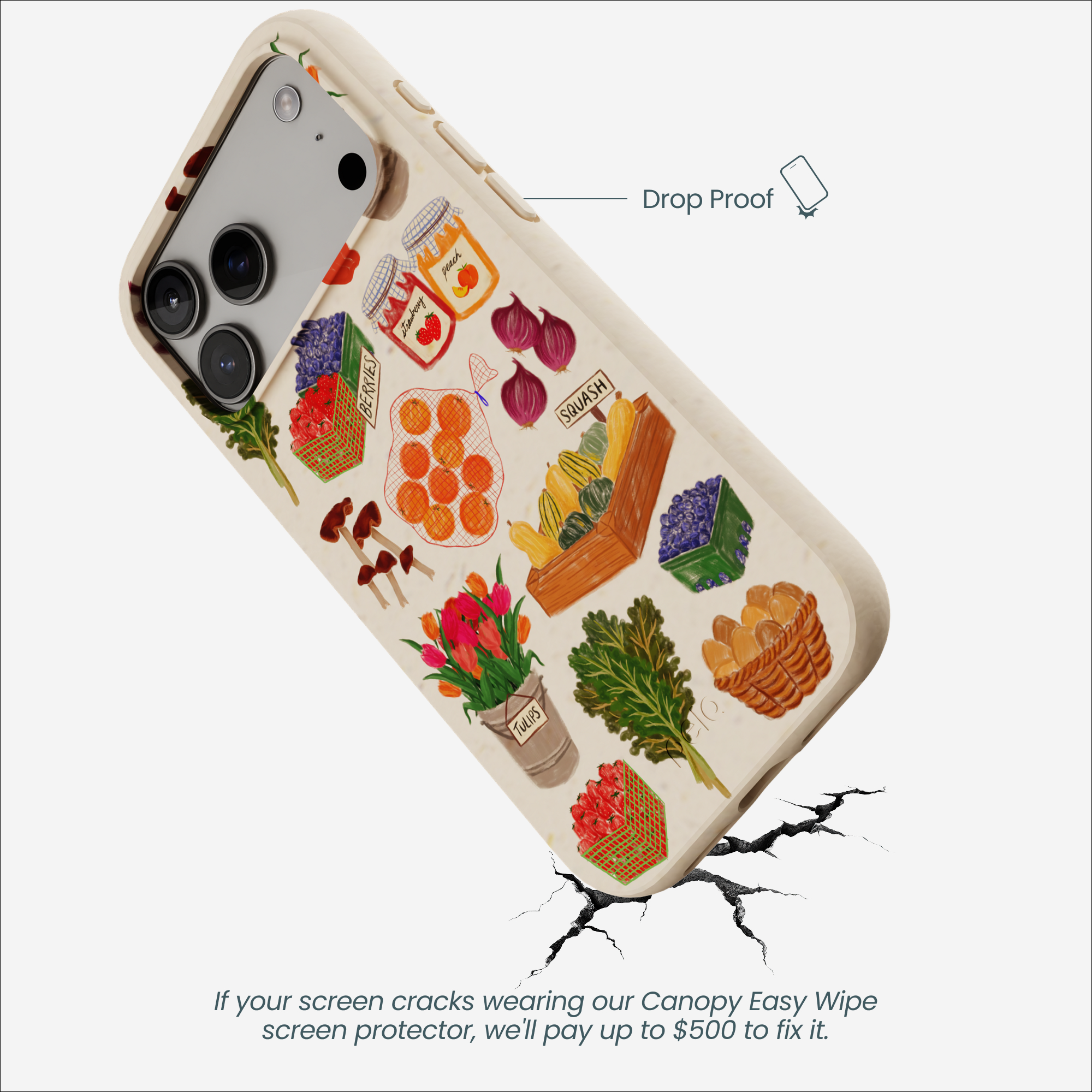 Seashell Farm Market iPhone 17 Pro Max Case