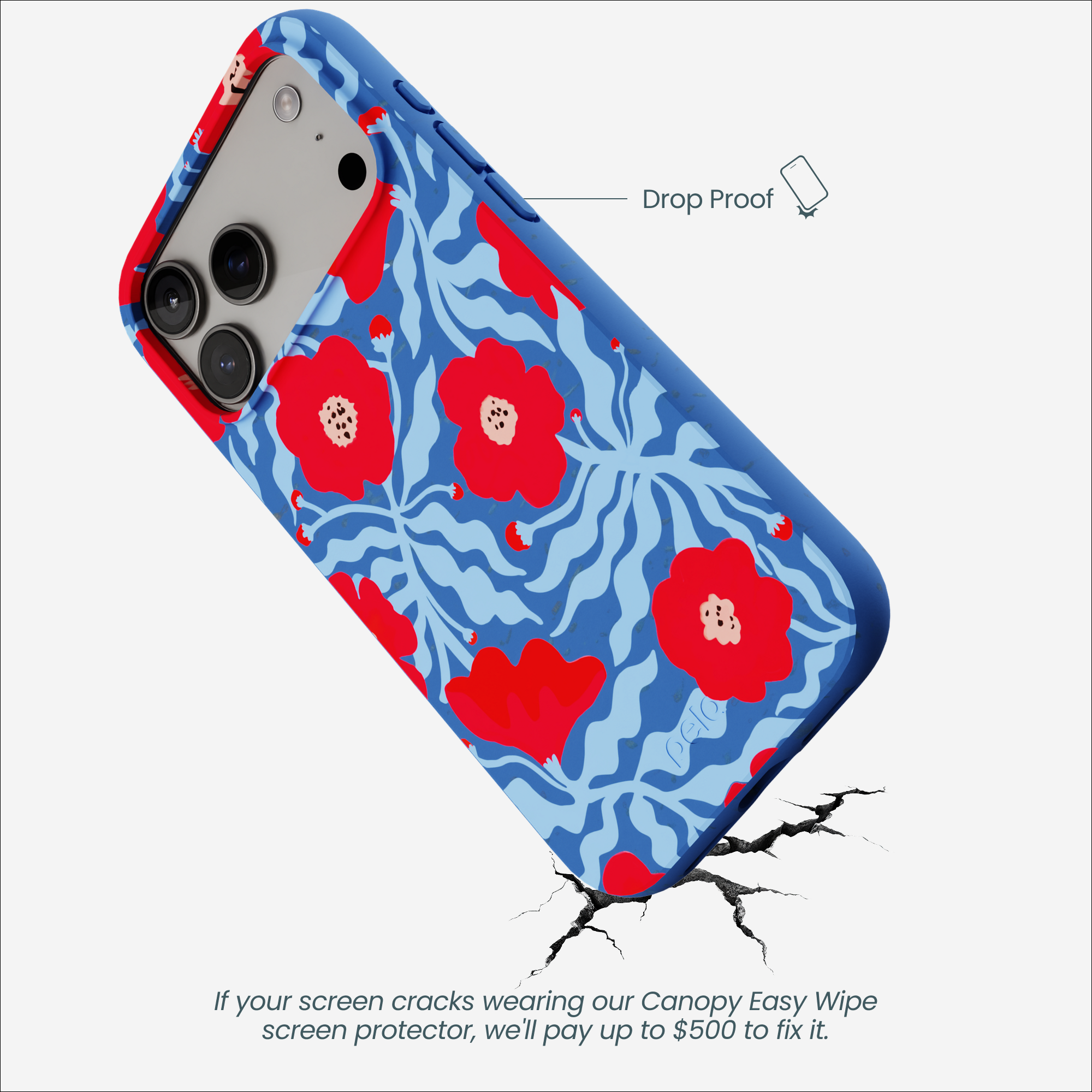 Electric Blue Indigo Ember iPhone 17 Pro Max Case