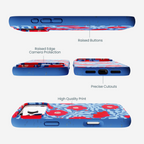 Electric Blue Indigo Ember iPhone 17 Pro Max Case