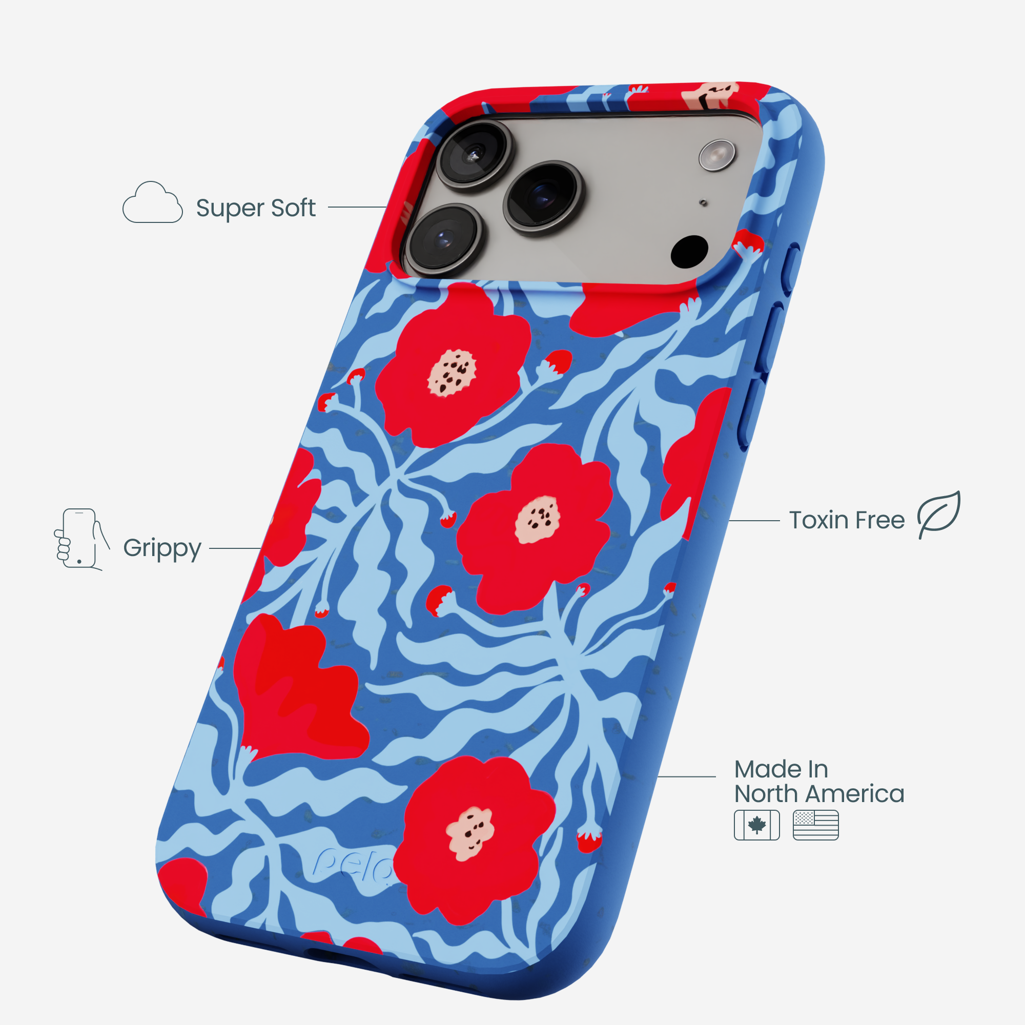 Electric Blue Indigo Ember iPhone 17 Pro Max Case