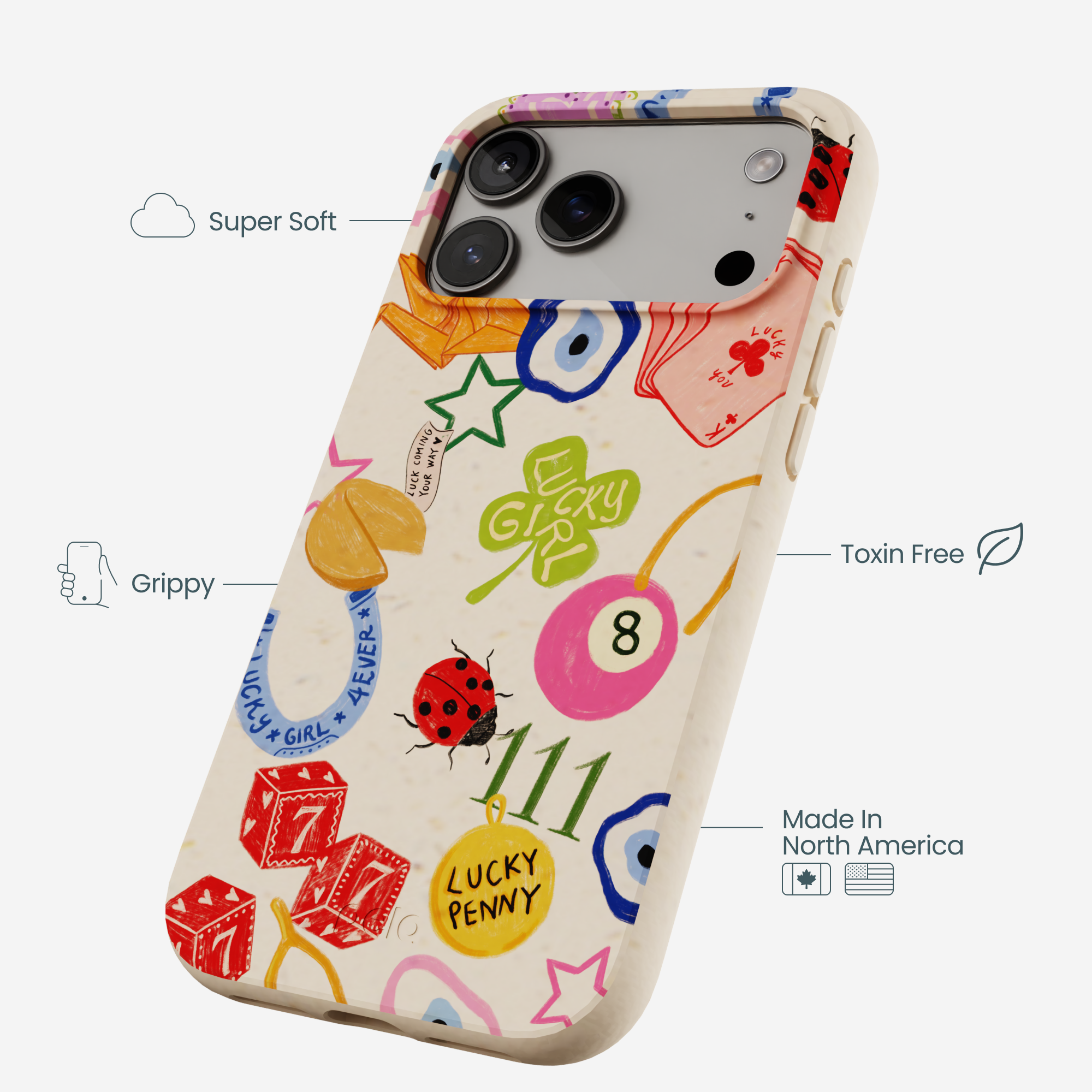 Seashell Lucky Me iPhone 17 Pro Max Case