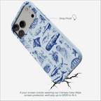 Powder Blue Marine Life iPhone 17 Pro Max Case