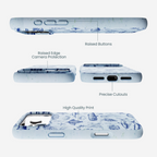 Powder Blue Marine Life iPhone 17 Pro Max Case