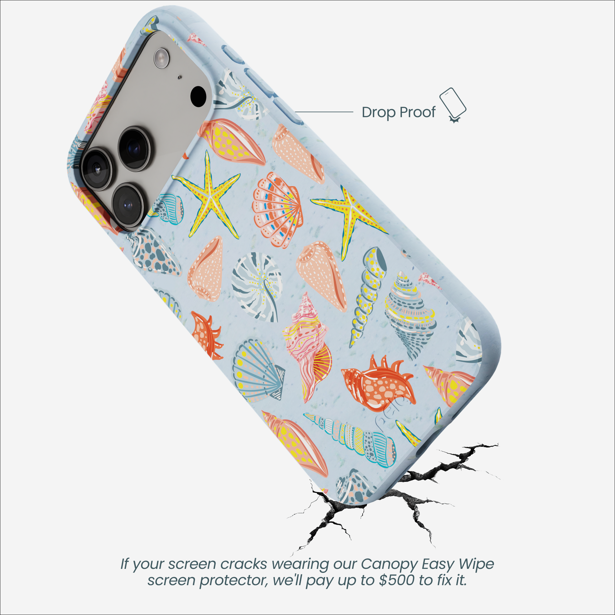 Powder Blue Mermaid Finds iPhone 17 Pro Max Case
