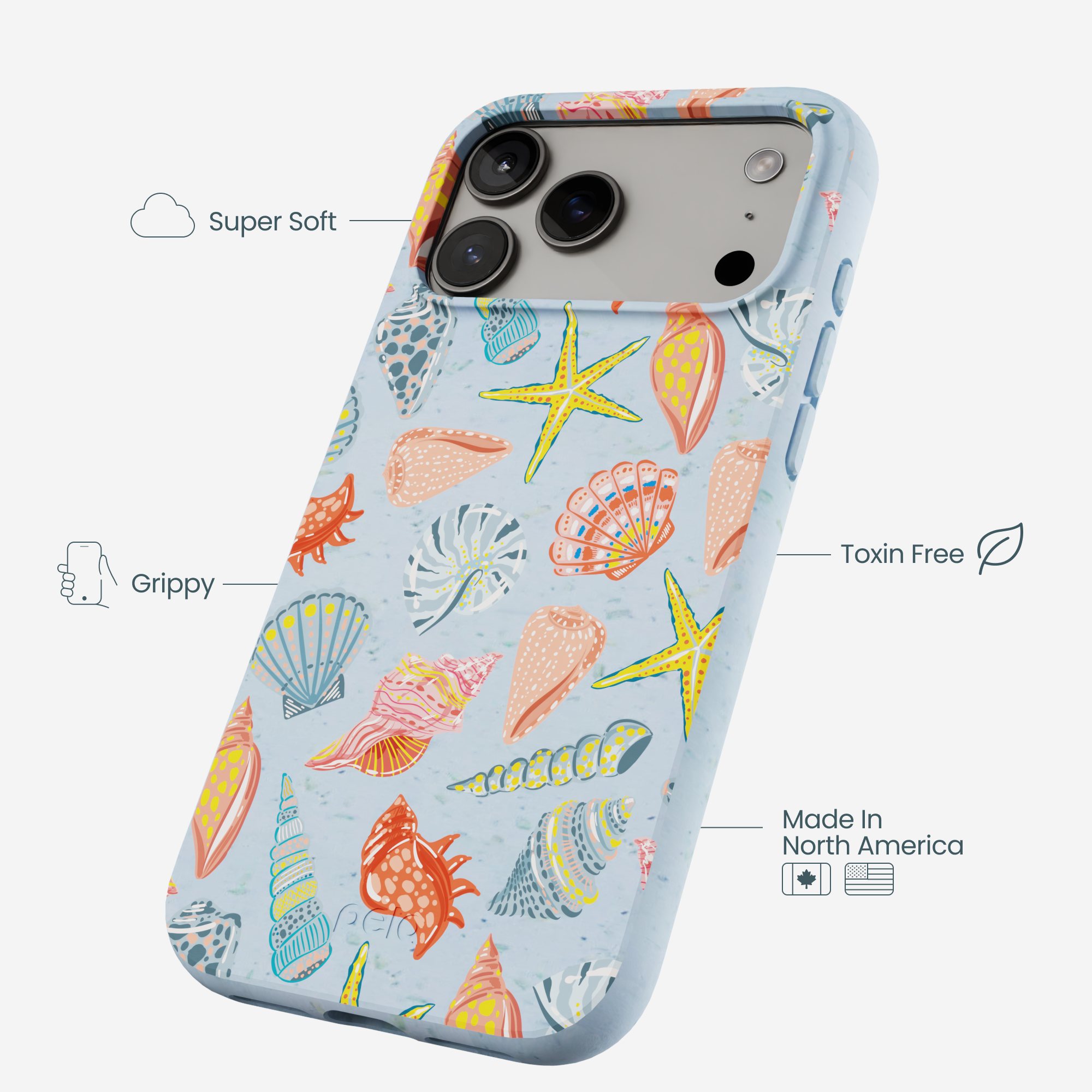 Powder Blue Mermaid Finds iPhone 17 Pro Max Case