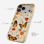 Seashell Monarch Butterfly iPhone 17 Pro Max Case