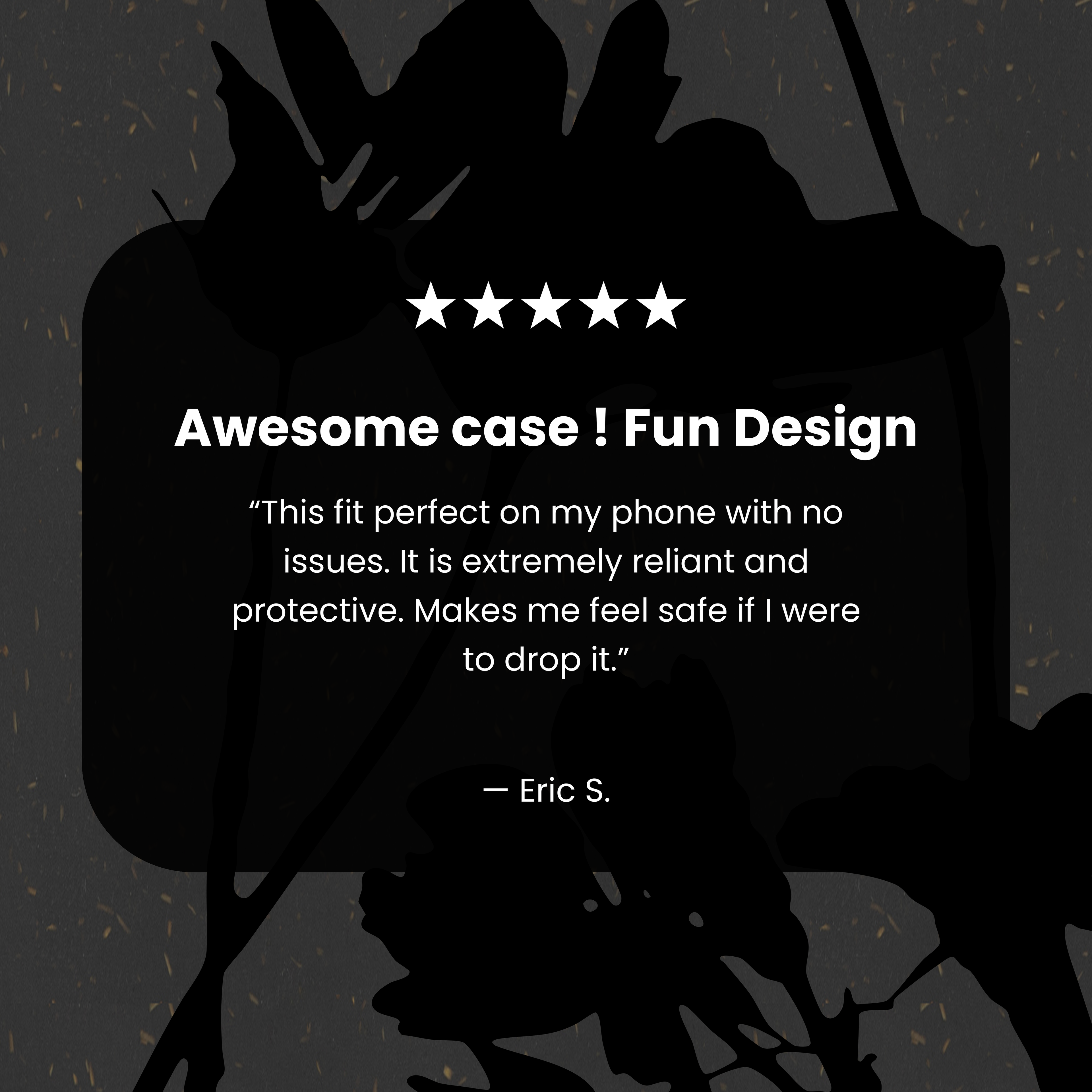 Black Shadow Petals iPhone 17 Pro Max Case