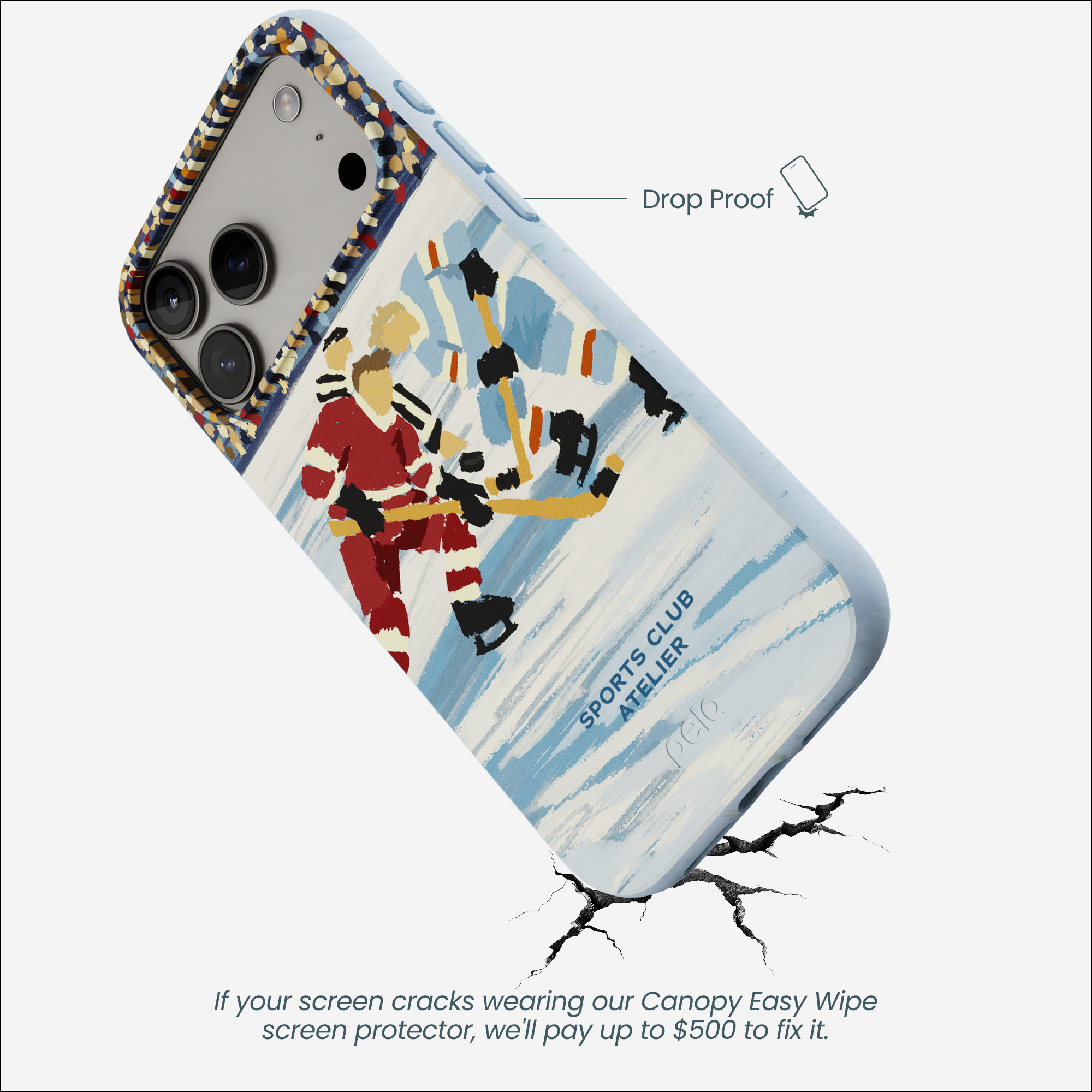 Powder Blue The Face Off iPhone 17 Pro Max Case