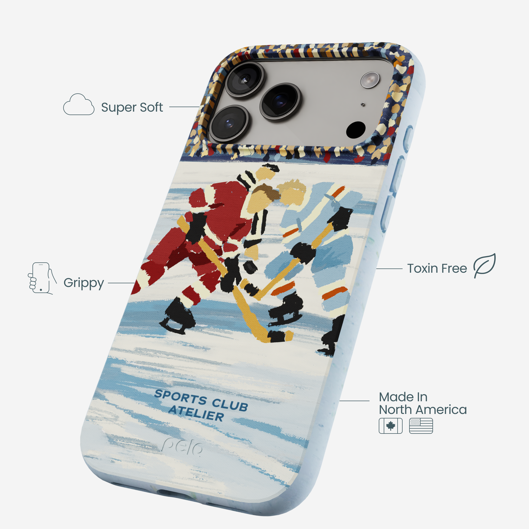 Powder Blue The Face Off iPhone 17 Pro Max Case
