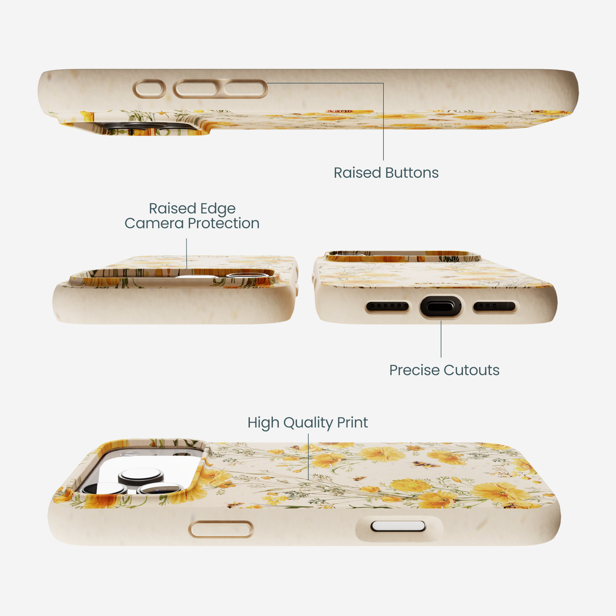 Seashell Vintage Bee iPhone 17 Pro Max Case