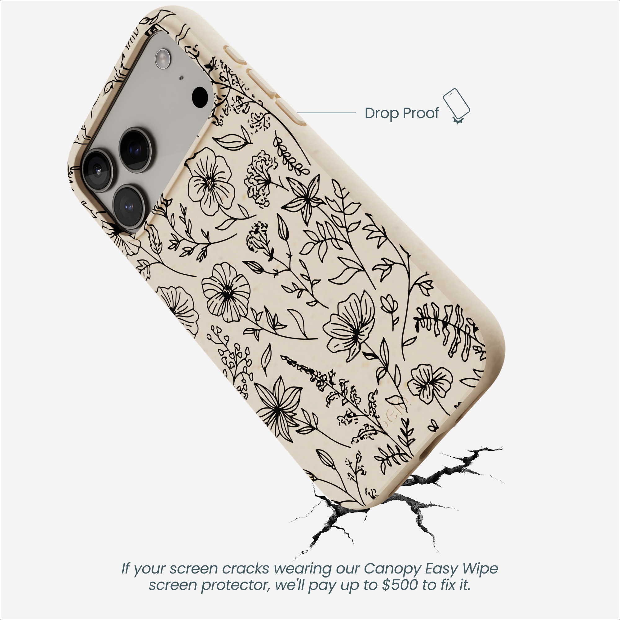 Seashell Wild Flower iPhone 17 Pro Max Case